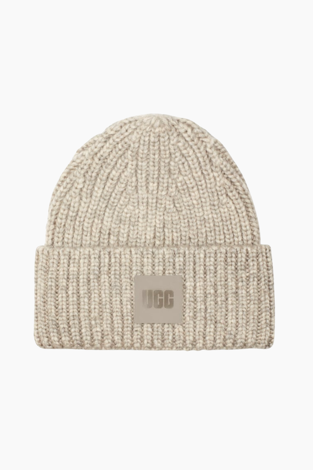 W Chunky Rib Beanie - Light Grey - UGG