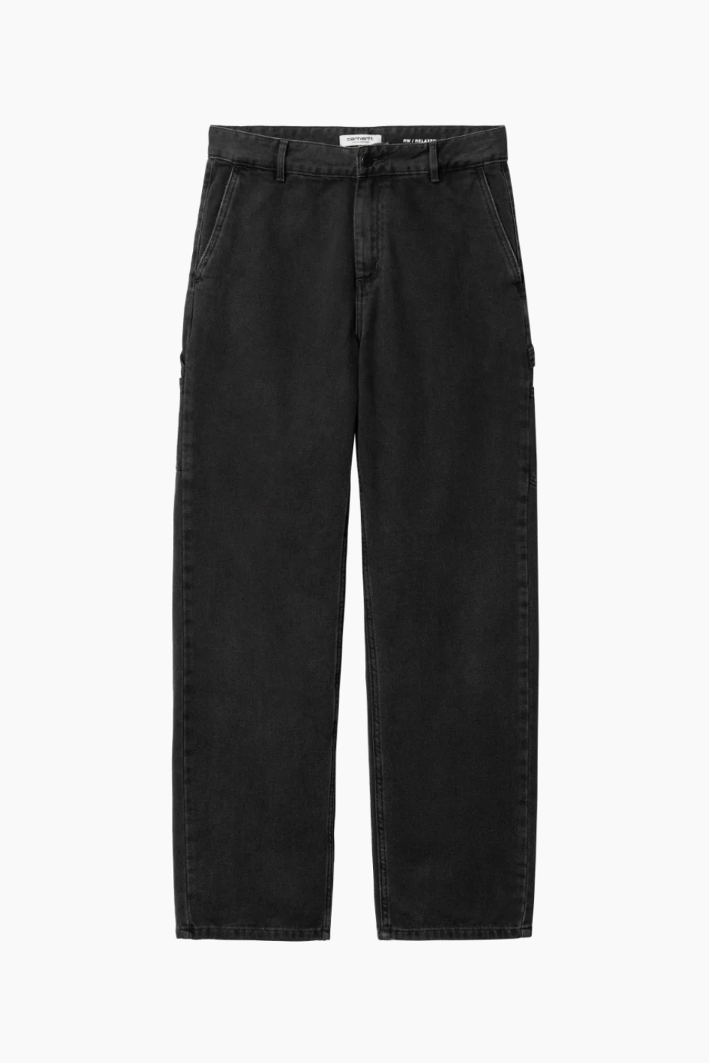 W' Pierce Pant Straight Maverick - Black Stone Washed - Carhartt WIP