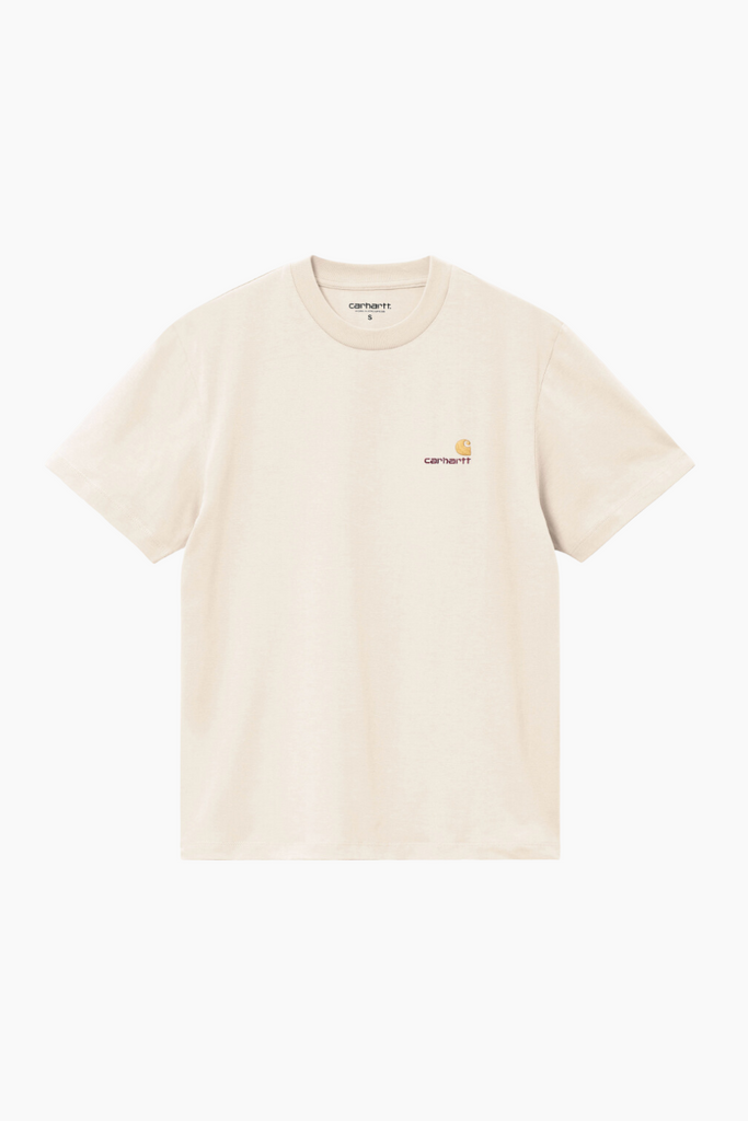 W' S/S American Script T-Shirt - Moonbeam - Carhartt WIP