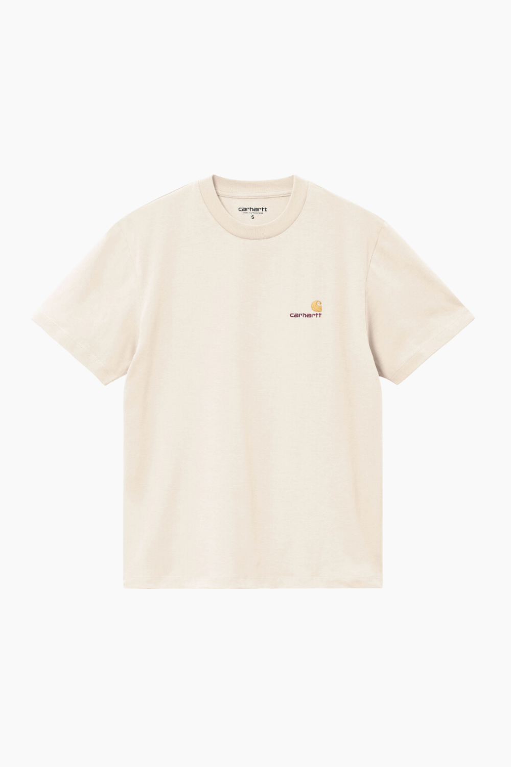 W' S/S American Script T-Shirt - Moonbeam - Carhartt WIP