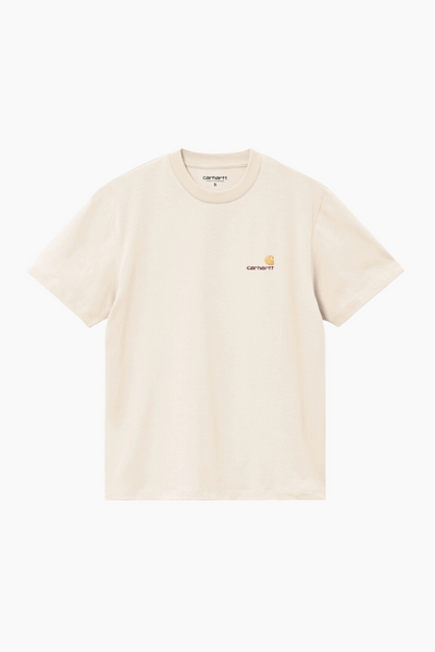 W' S/S American Script T-Shirt - Moonbeam - Carhartt WIP