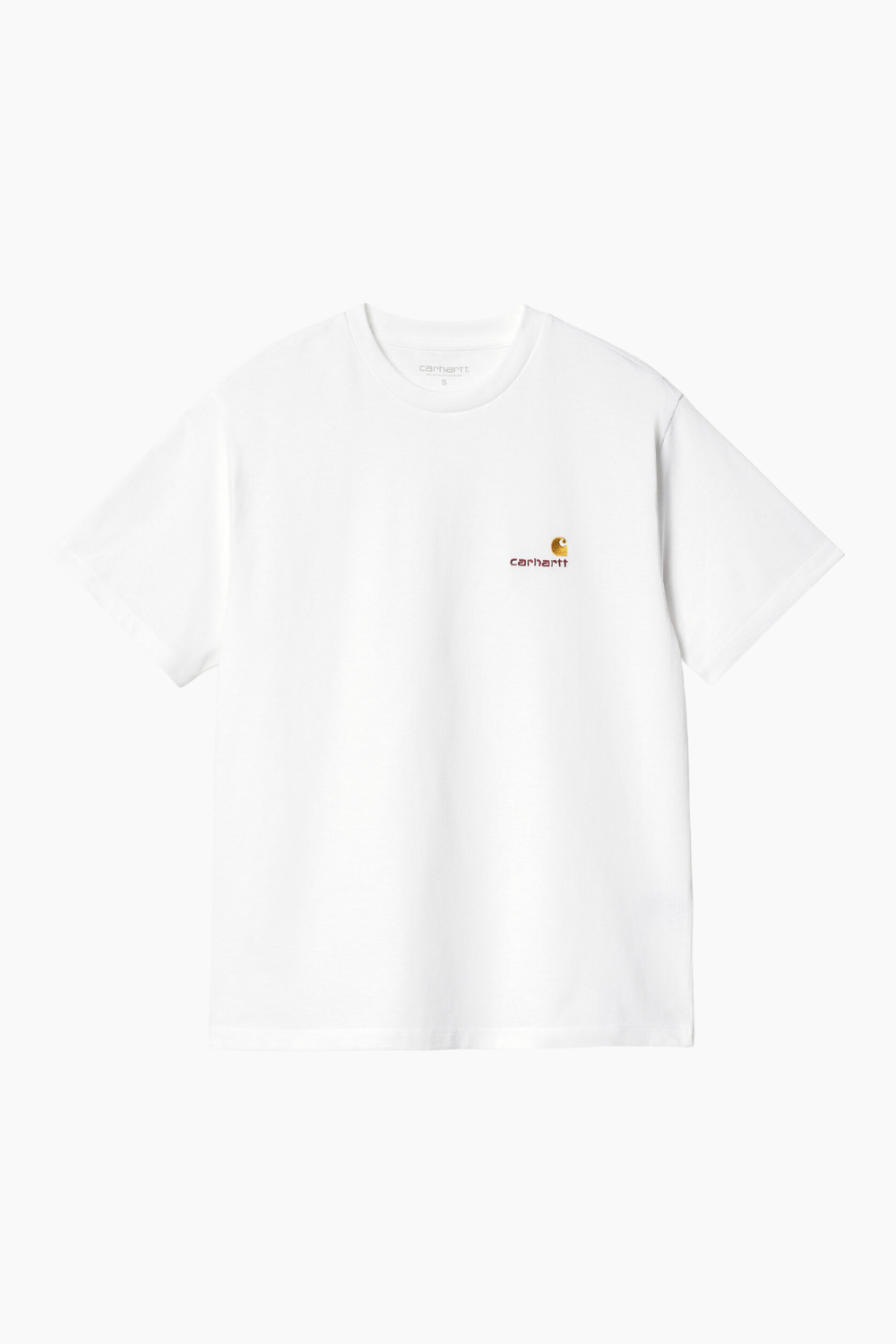 W' S/S American Script T-Shirt - White - Carhartt WIP