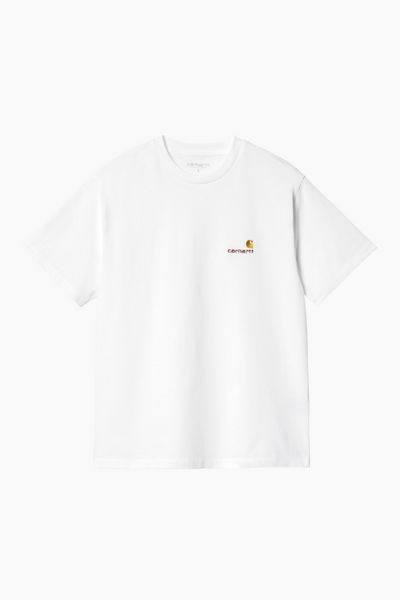 W' S/S American Script T-Shirt - White - Carhartt WIP