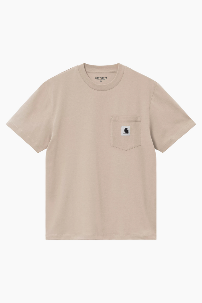 W' S/S Pocket T-shirt - Fleur De Sel - Carhartt WIP