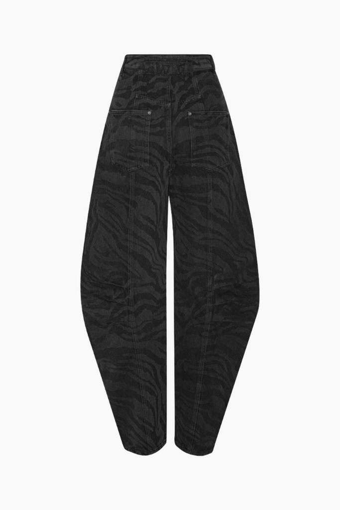 Zebra Twill Cargo Pants - Black Washed - ROTATE