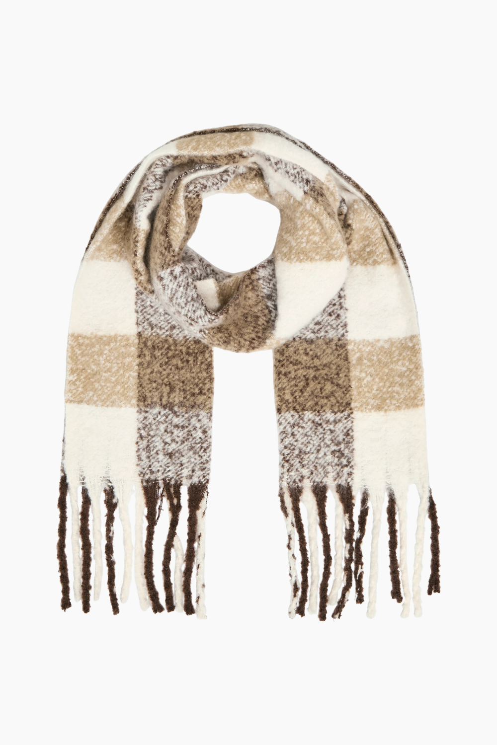 Objmitta Check Scarf Rep - Desert Taupe/Multi - Object